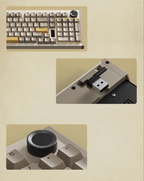 Desert Aluminum 96: CNC Gasket Wireless Keyboard, Knob - Kerno