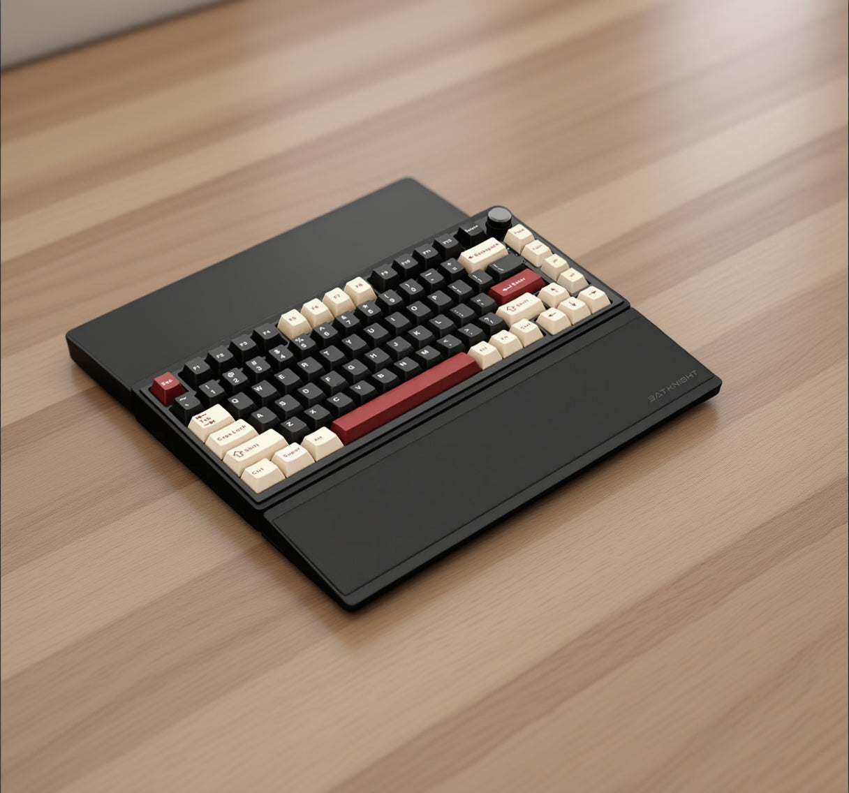 Dark Glory: 75% Wireless Keyboard, Foldable Palm Rest - Kerno