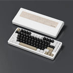 White: 75% Aluminum Wireless Keyboard, Knob - Kerno