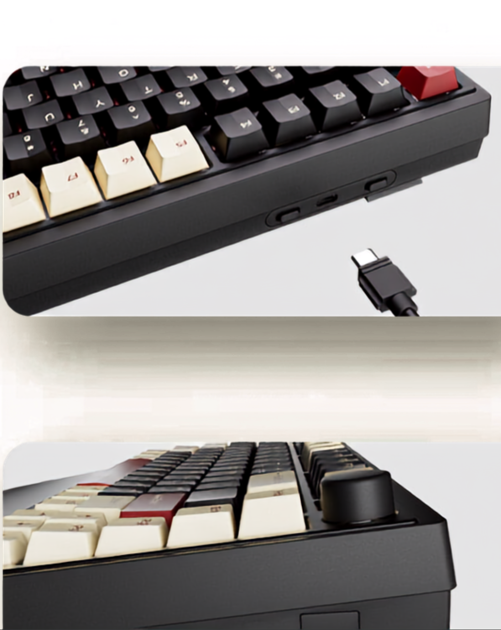 Dark Glory: 75% Wireless Keyboard, Foldable Palm Rest - Kerno