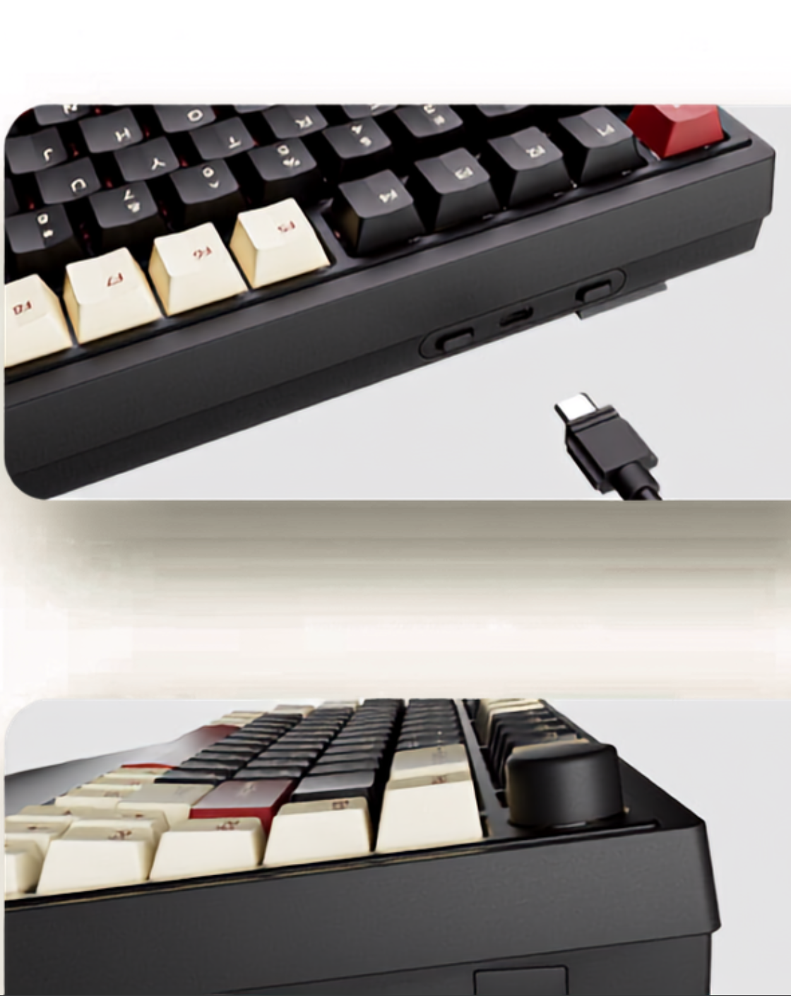 Dark Glory: 75% Wireless Keyboard, Foldable Palm Rest - Kerno