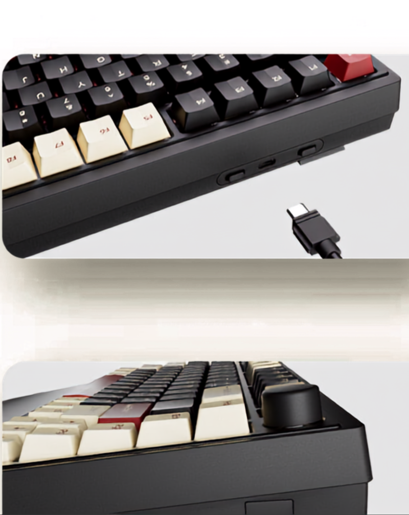 Dark Glory: 75% Wireless Keyboard, Foldable Palm Rest - Kerno