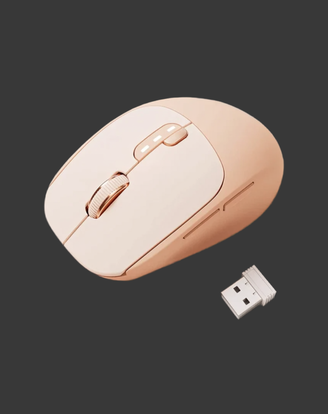 Milk Tea: Silent Wireless Mouse, Dual-Mode - Kerno