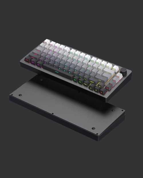 AL75_Aluminum_Wireless_Mechanical_Keyboard_Frostline Black Kerno