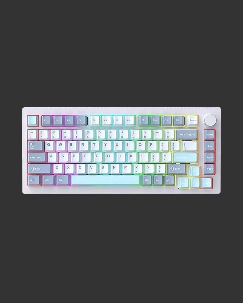 AL75: Aluminum Wireless Mechanical Keyboard, Mist - Kerno