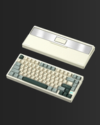 AX75: Quick-Release Aluminum Wireless Keyboard, Milk White - Kerno
