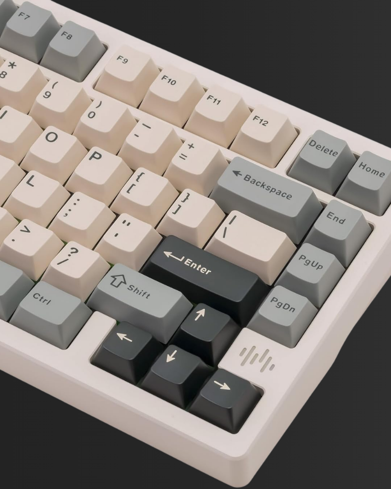 AX75: Quick-Release Aluminum Wireless Keyboard, Milk White - Kerno