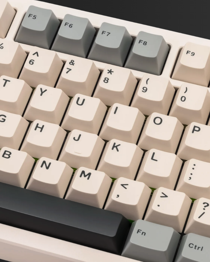 AX75: Quick-Release Aluminum Wireless Keyboard, Milk White - Kerno