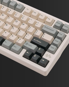 AX75: Quick-Release Aluminum Wireless Keyboard, Milk White - Kerno