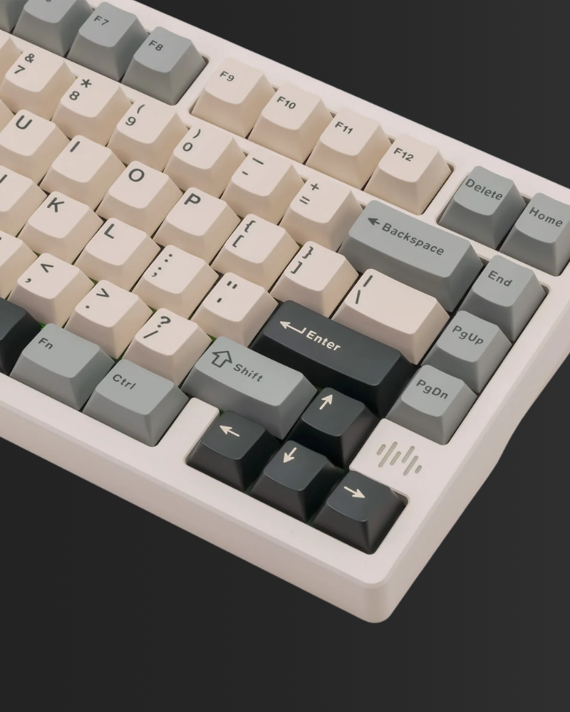 AX75: Quick-Release Aluminum Wireless Keyboard, Milk White - Kerno
