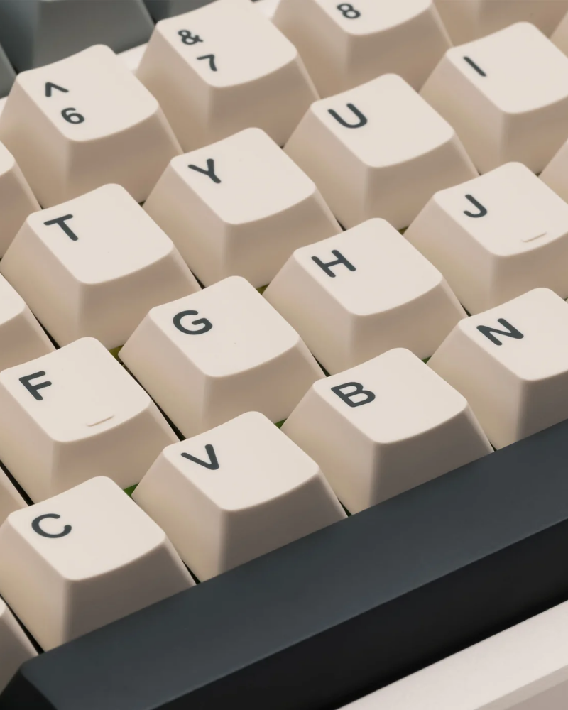 AX75: Quick-Release Aluminum Wireless Keyboard, Milk White - Kerno