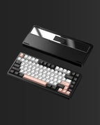 AX75: Quick-Release Aluminum Wireless Keyboard, Obsidian Black - Kerno