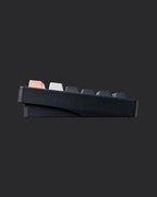 AX75: Quick-Release Aluminum Wireless Keyboard, Obsidian Black - Kerno