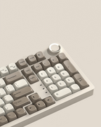 Warm Gray 98: Gasket Mount Wireless Keyboard, Knob - Kerno