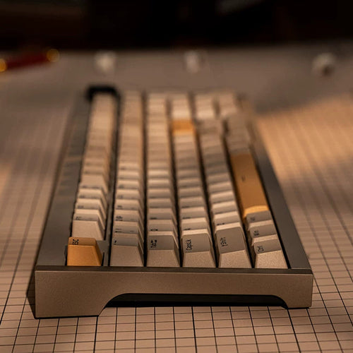 Desert Aluminum 96: CNC Gasket Wireless Keyboard, Knob - Kerno