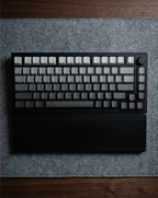 Ink Dust Black: 75% Wireless Keyboard, Foldable Palm Rest - Kerno