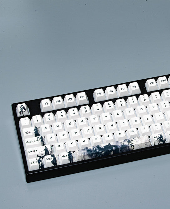 Ink Landscape 108-Key PBT Keycaps - Five-Sided Sublimation - Kerno
