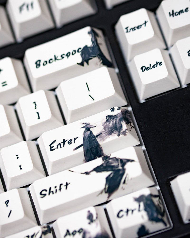 Ink Landscape 108-Key PBT Keycaps - Five-Sided Sublimation - Kerno