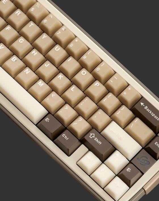 Latte Cream - Semi-Transparent Keycap Set, Cherry Profile - Kerno