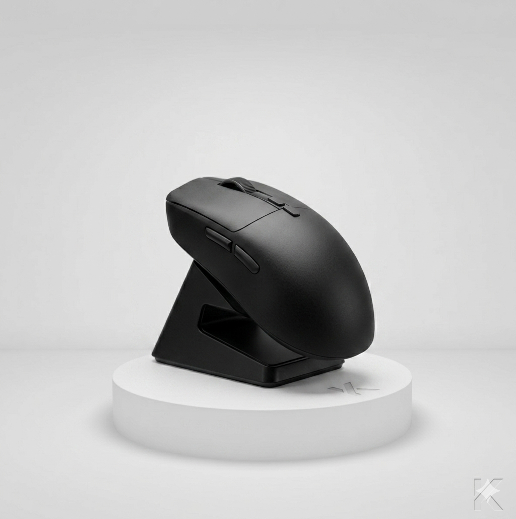 Matte Black 49g - Tri-mode Wireless Precision Mouse - Kerno