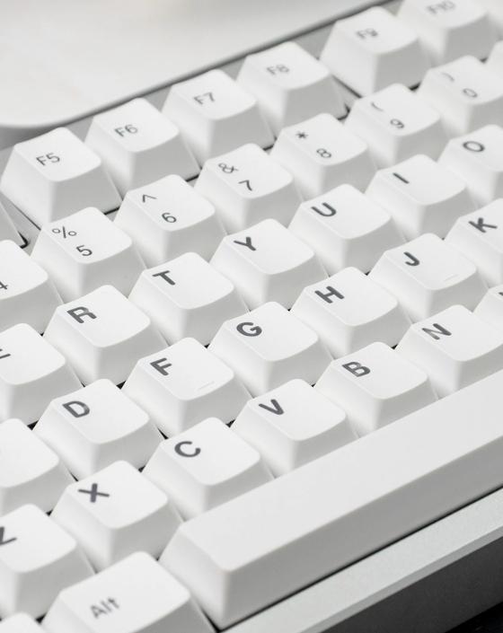 Minimal Shine-Through Keycap Set - Cherry Profile, PBT Double-Shot - Kerno