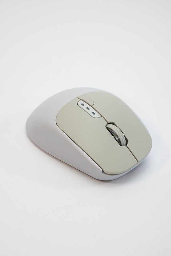 Moonlight Gray: Silent Wireless Mouse, Dual-Mode - Kerno
