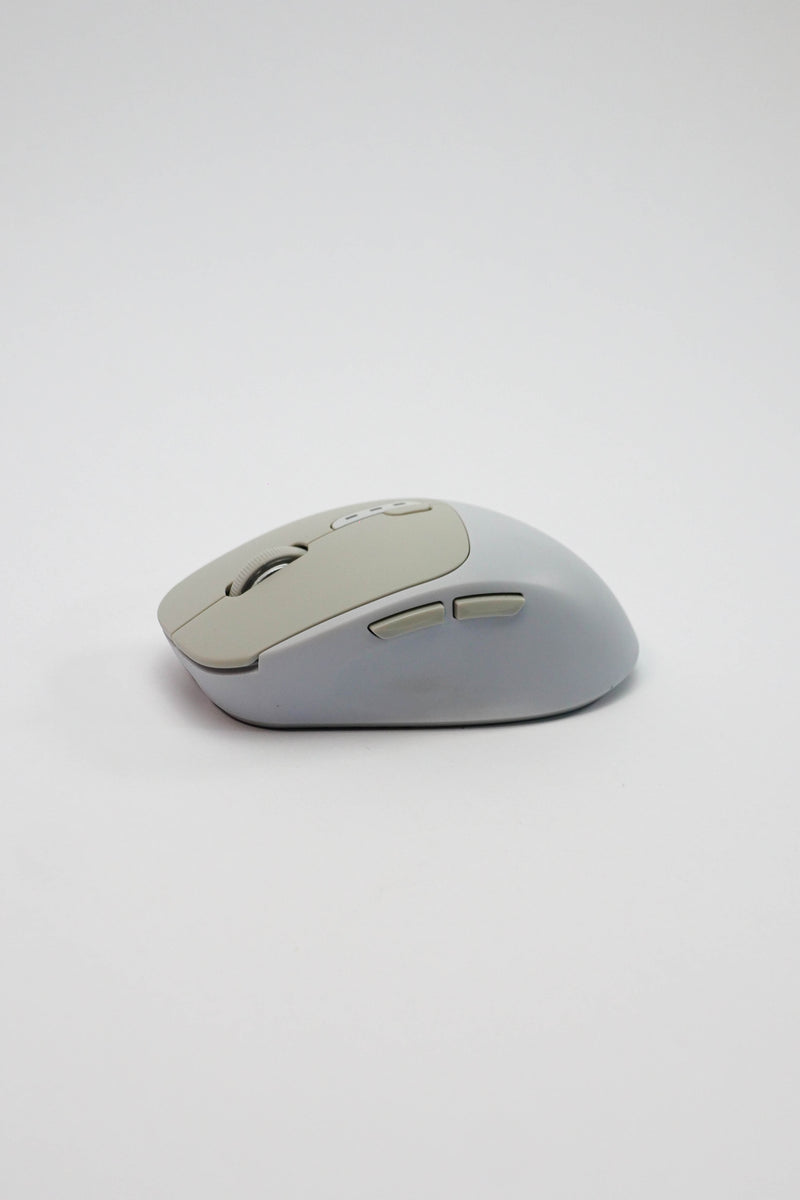 Moonlight Gray: Silent Wireless Mouse, Dual-Mode - Kerno