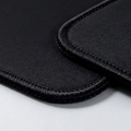 Plain Black Desk Pad : Cloth Surface, Stitched Edge