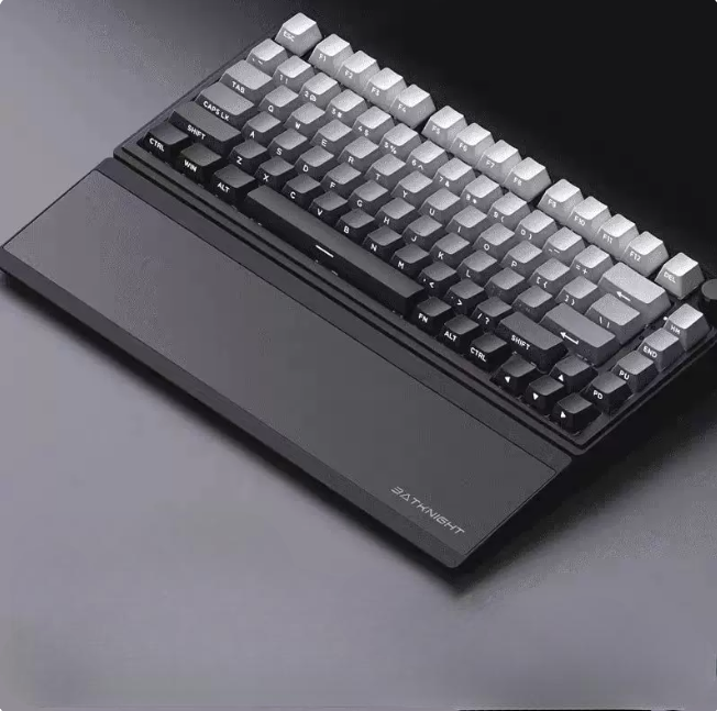 Ink Dust Black: 75% Wireless Keyboard, Foldable Palm Rest - Kerno