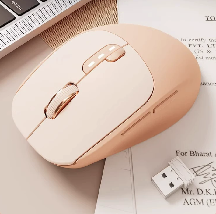 Milk Tea — Silent Wireless Mouse, Dual-Mode - Kerno