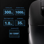 Matte Black 49g - Tri-mode Wireless Precision Mouse - Kerno