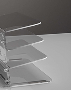 Three-Tier Acrylic Keyboard & Mouse Display Rack - Kerno