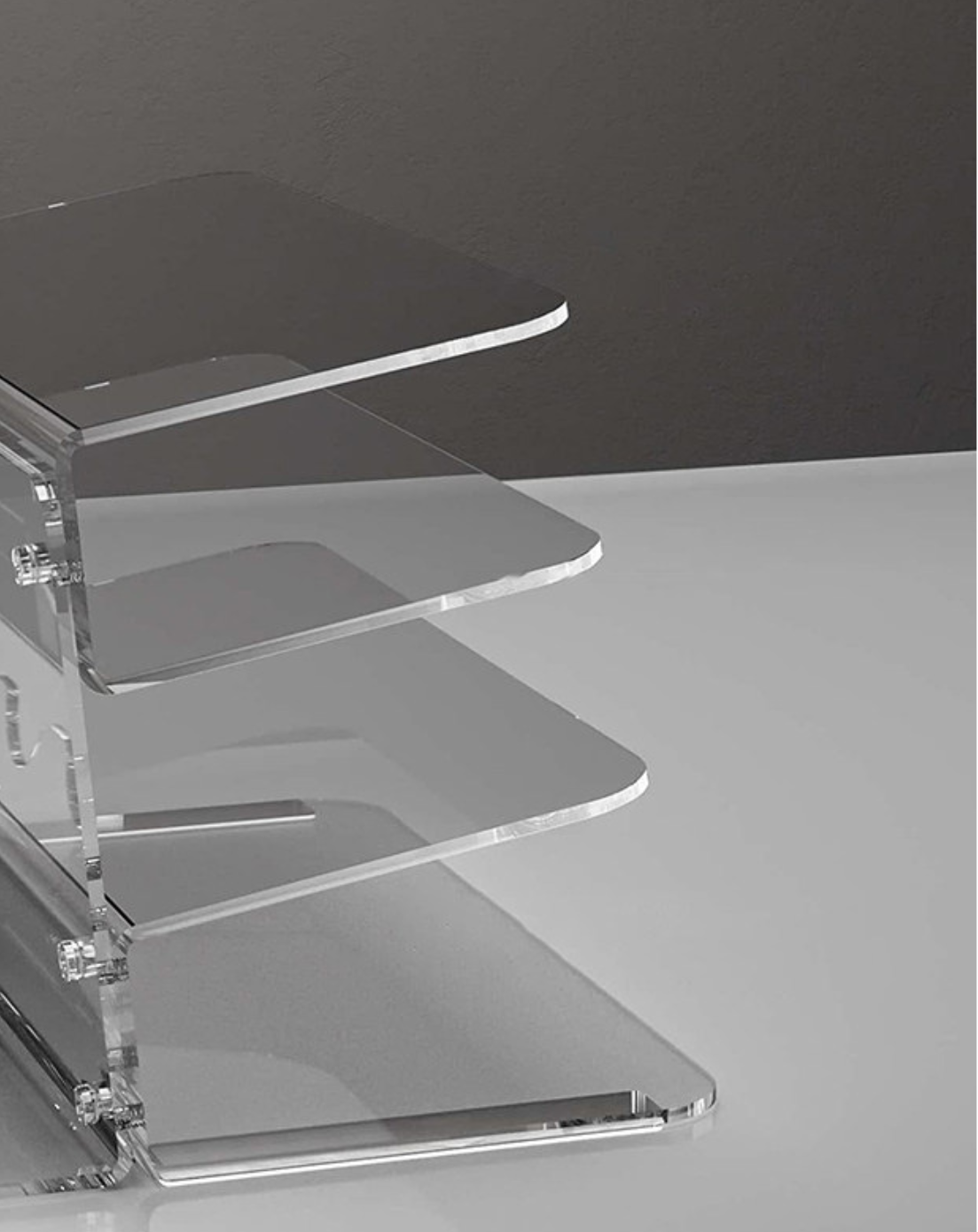 Three-Tier Acrylic Keyboard & Mouse Display Rack - Kerno