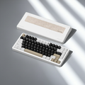 White: 75% Aluminum Wireless Keyboard, Knob - Kerno