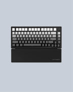 Ink Dust Black: 75% Wireless Keyboard, Foldable Palm Rest - Kerno