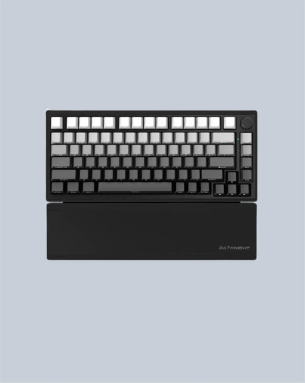 Ink Dust Black: 75% Wireless Keyboard, Foldable Palm Rest - Kerno