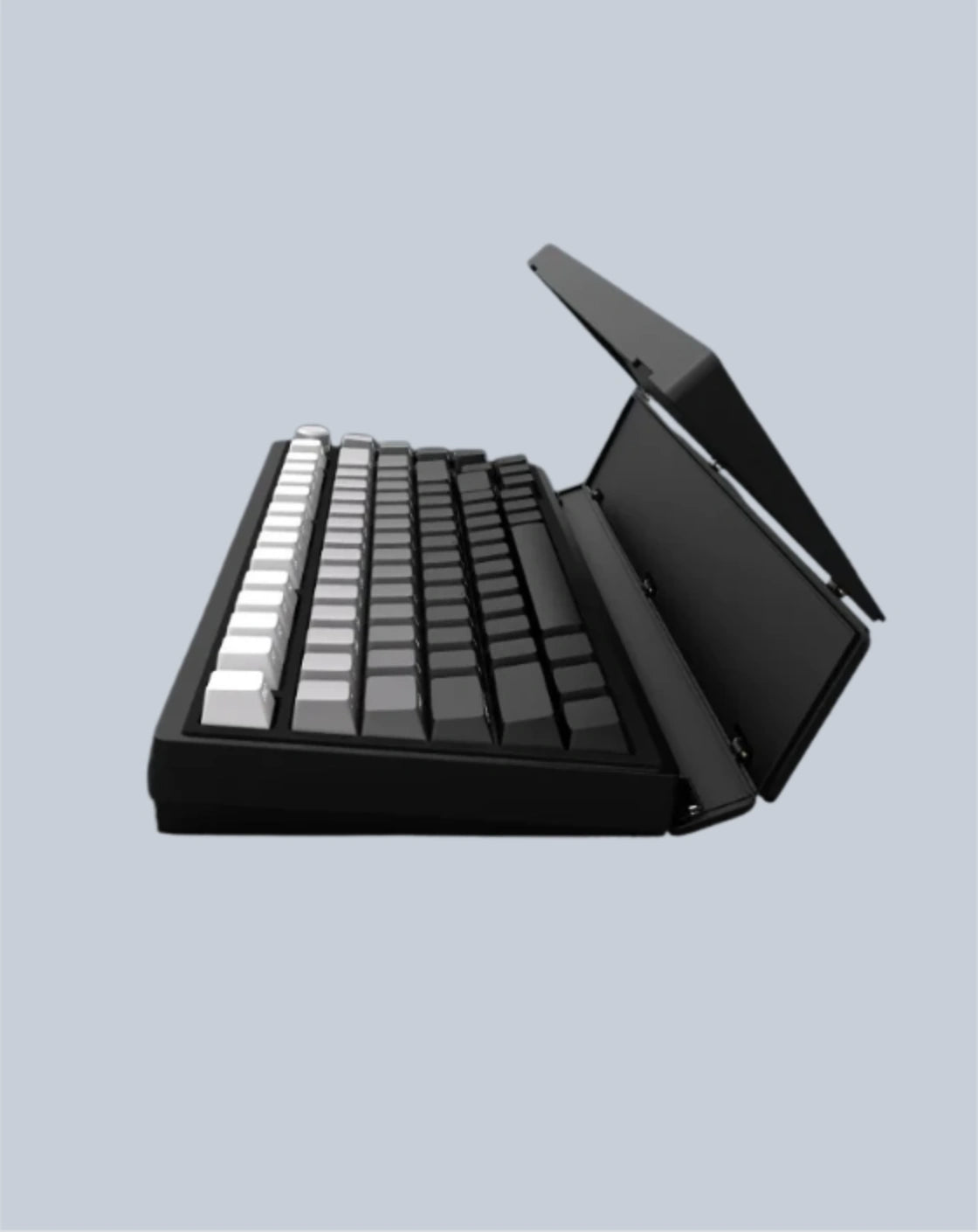 Ink Dust Black: 75% Wireless Keyboard, Foldable Palm Rest - Kerno