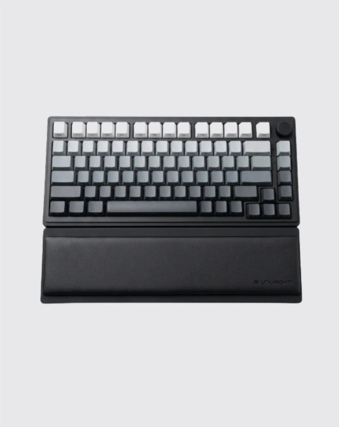 Ink Dust Black: 75% Wireless Keyboard, Foldable Palm Rest - Kerno