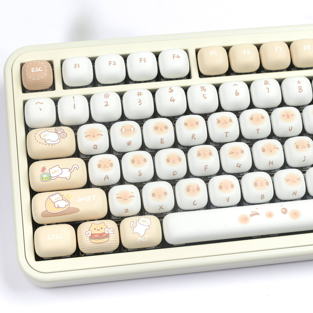 Cat Theme Keycap Set - PBT, Full Set - Kerno