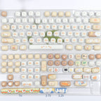 Cat Theme Keycap Set - PBT, Full Set - Kerno