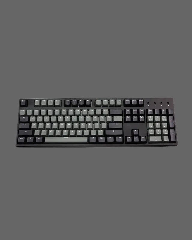 Retro Black & Gray Keycap Set - OEM Profile, Double-Shot PBT - Kerno