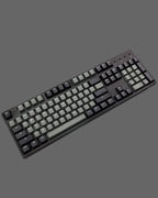 Retro Black & Gray Keycap Set - OEM Profile, Double-Shot PBT - Kerno
