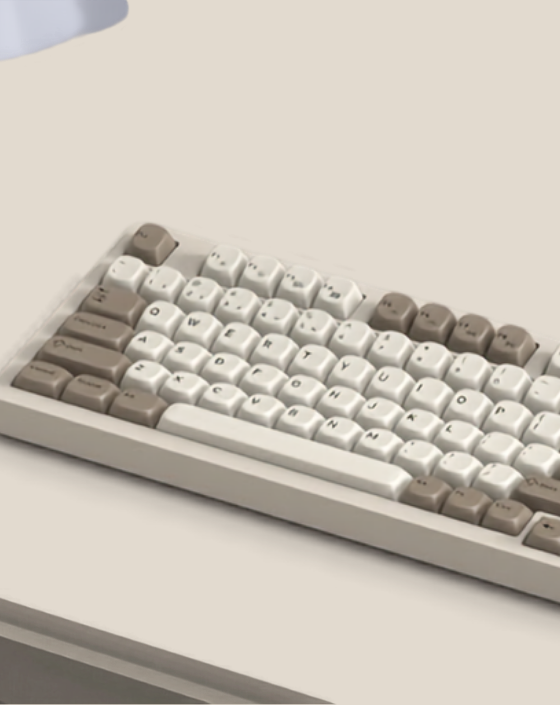 Kerno Warm Gray 98: Gasket Mount Wireless Keyboard, Knob — detail image 05