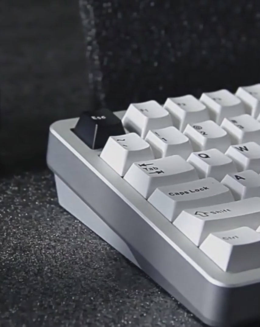 Moonlight Silver: 75% Aluminum Wireless Keyboard, Knob
